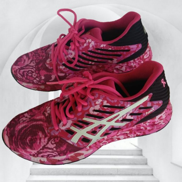 ASICS 7 FUZEX FUZEGEL PINK ROSE RUNNING SHOES - Picture 6 of 14